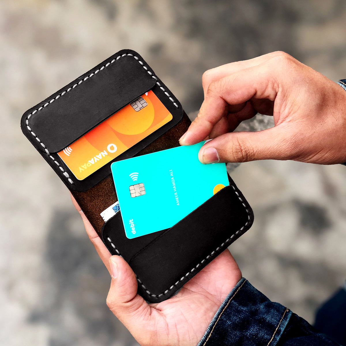 The Vertical Executive: A Leather Bifold Wallet
