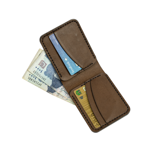 The Curve - A Leather BIfold Wallet WOLF.PK