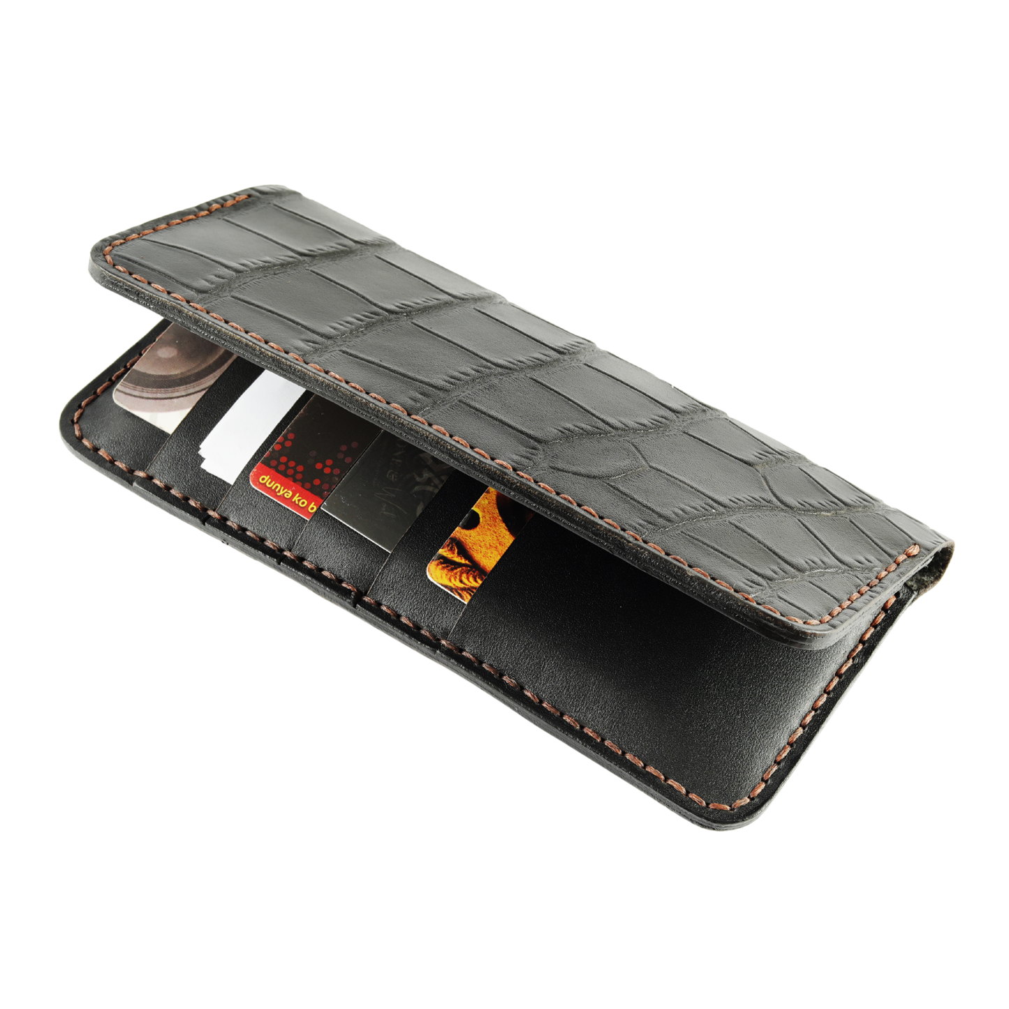 The Crocspan : A Leather Long Wallet