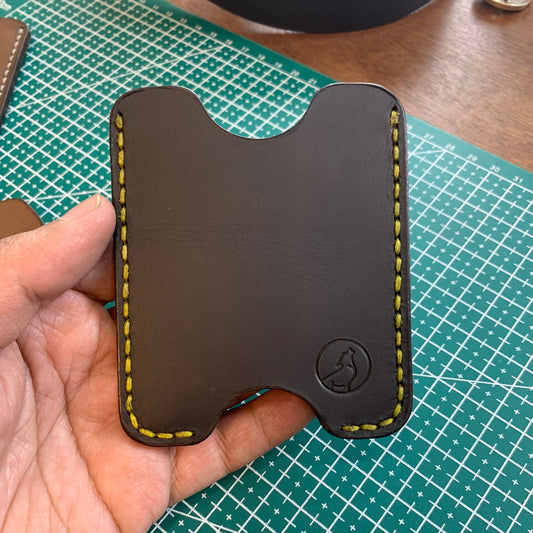 The Oval: A Leather Cardholder