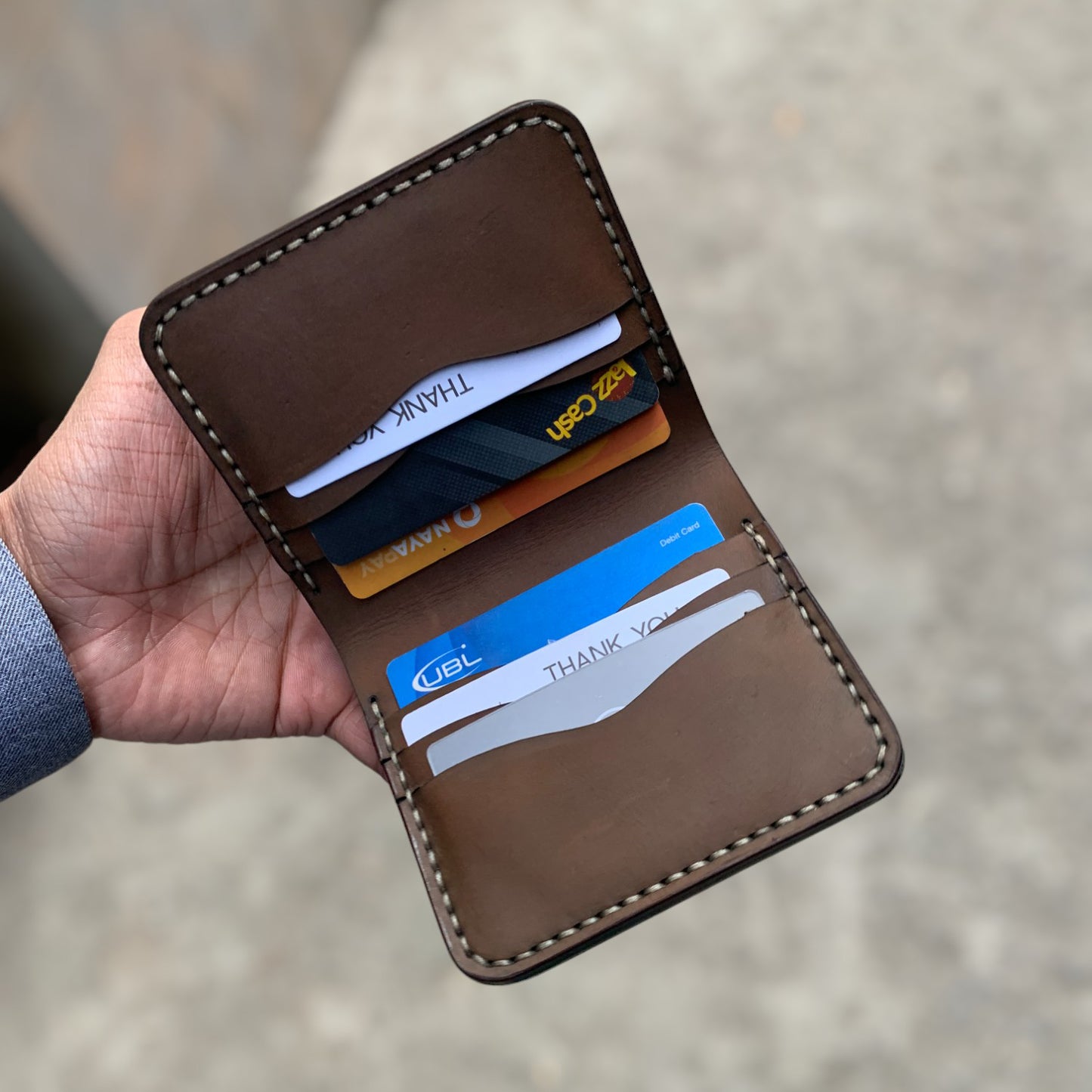 The Vertique - A Leather Cardholder Wallet
