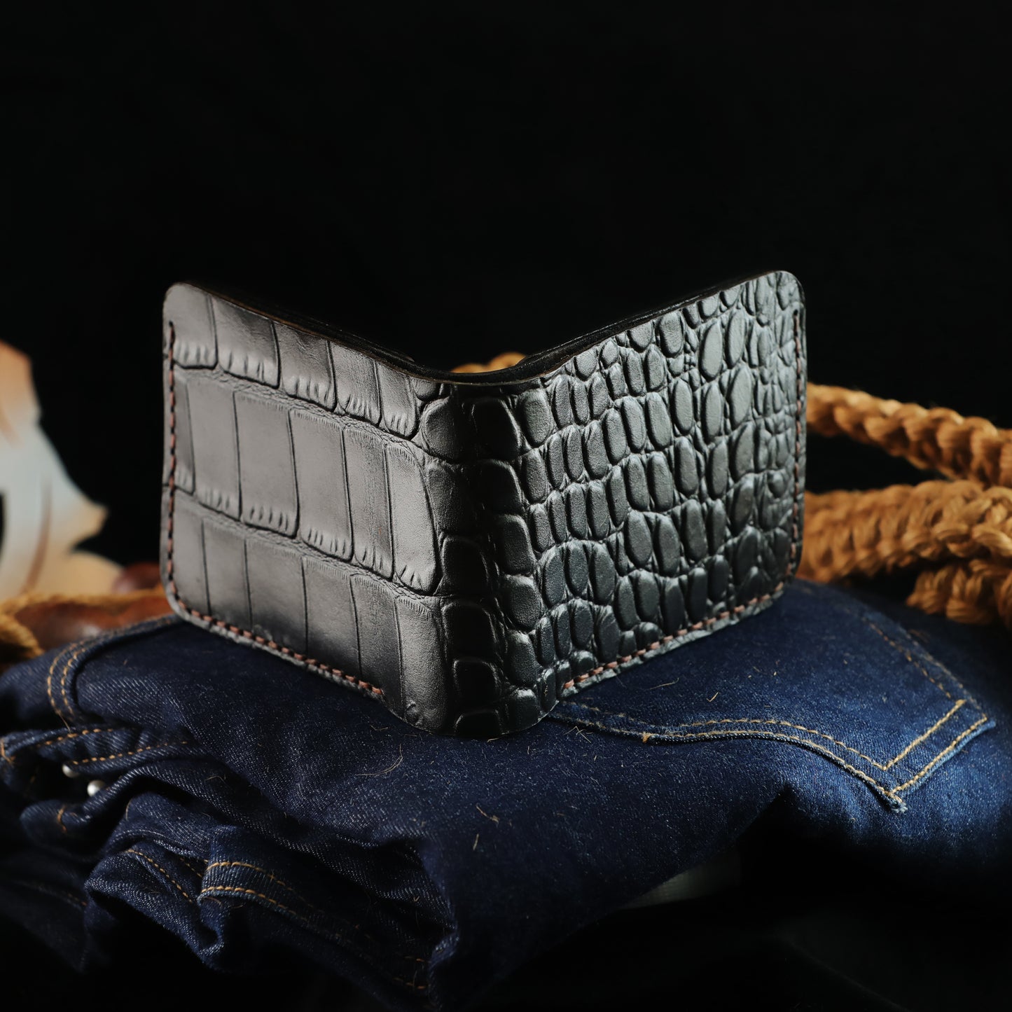 The Alligator: A Leather Bifold Wallet