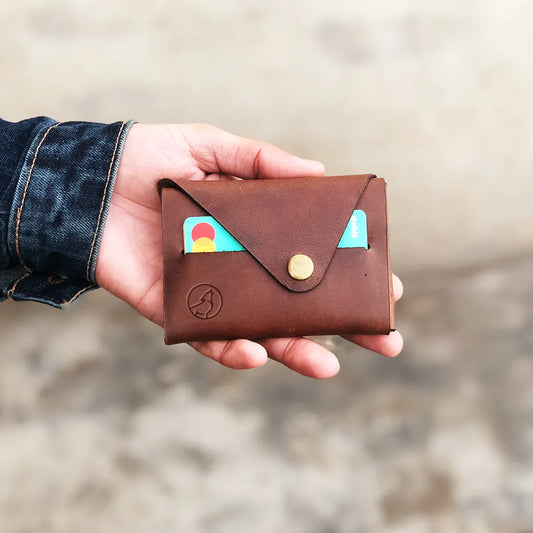 Minimalist Fold Wallet - Brown Color