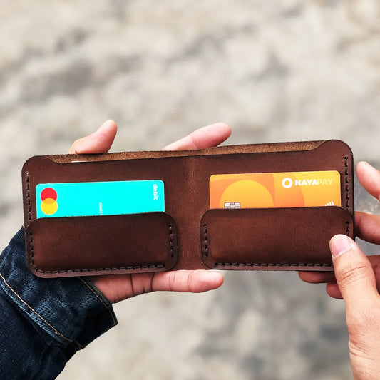 The Vortex: A Leather Bifold Wallet wolf.pk