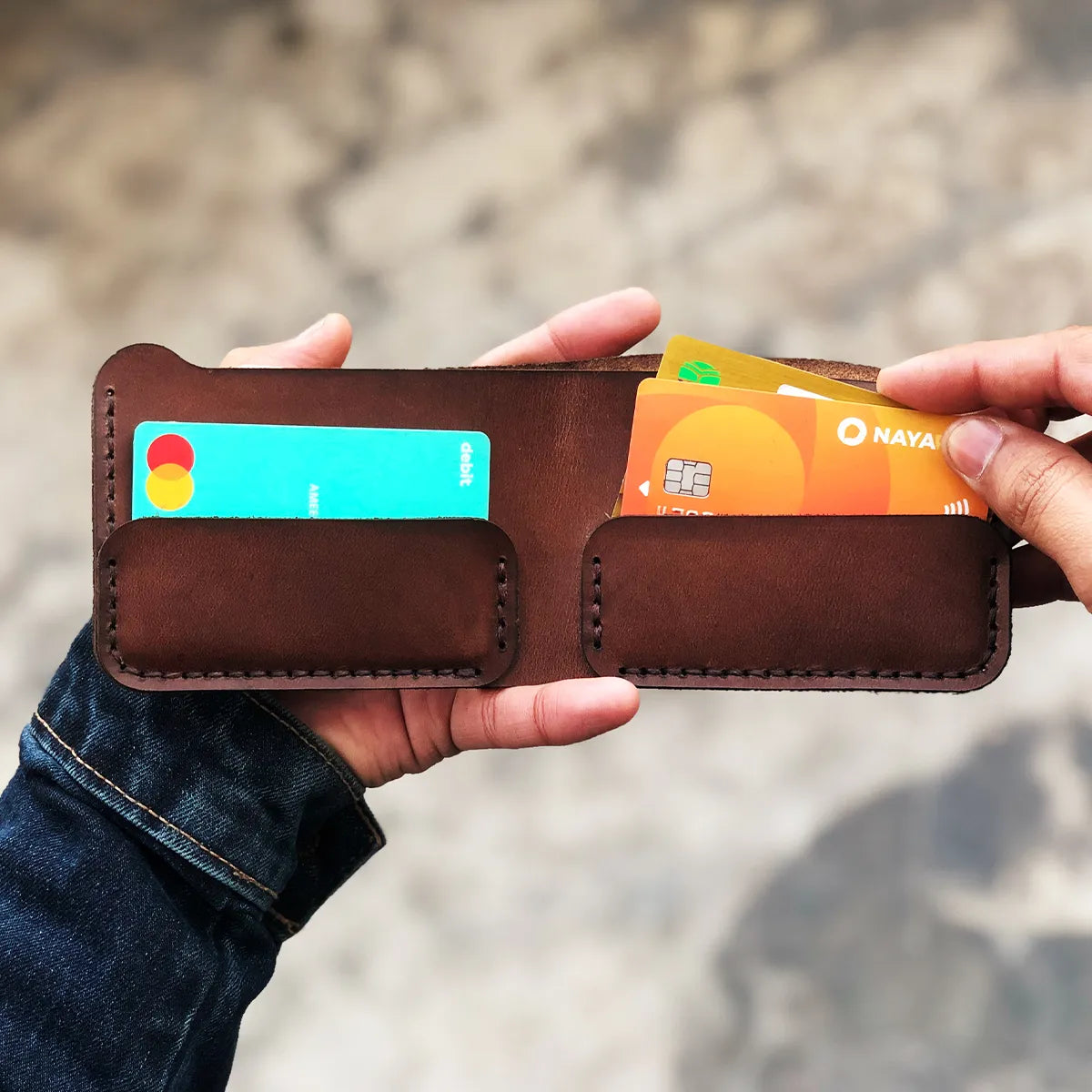 The Vortex: A Leather Bifold Wallet