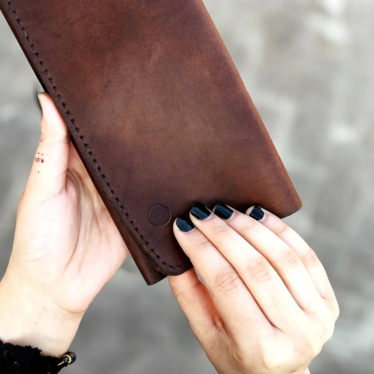 The Perfect Pouch: Leather Clutch for Women - Brown Color