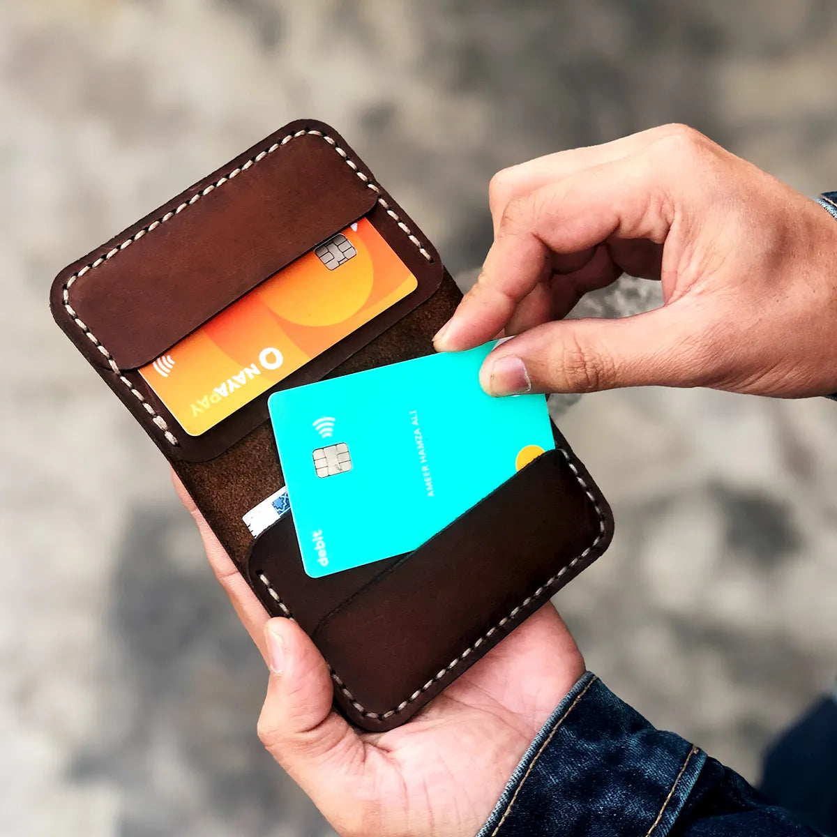 The Vertical Executive: A Leather Bifold Wallet