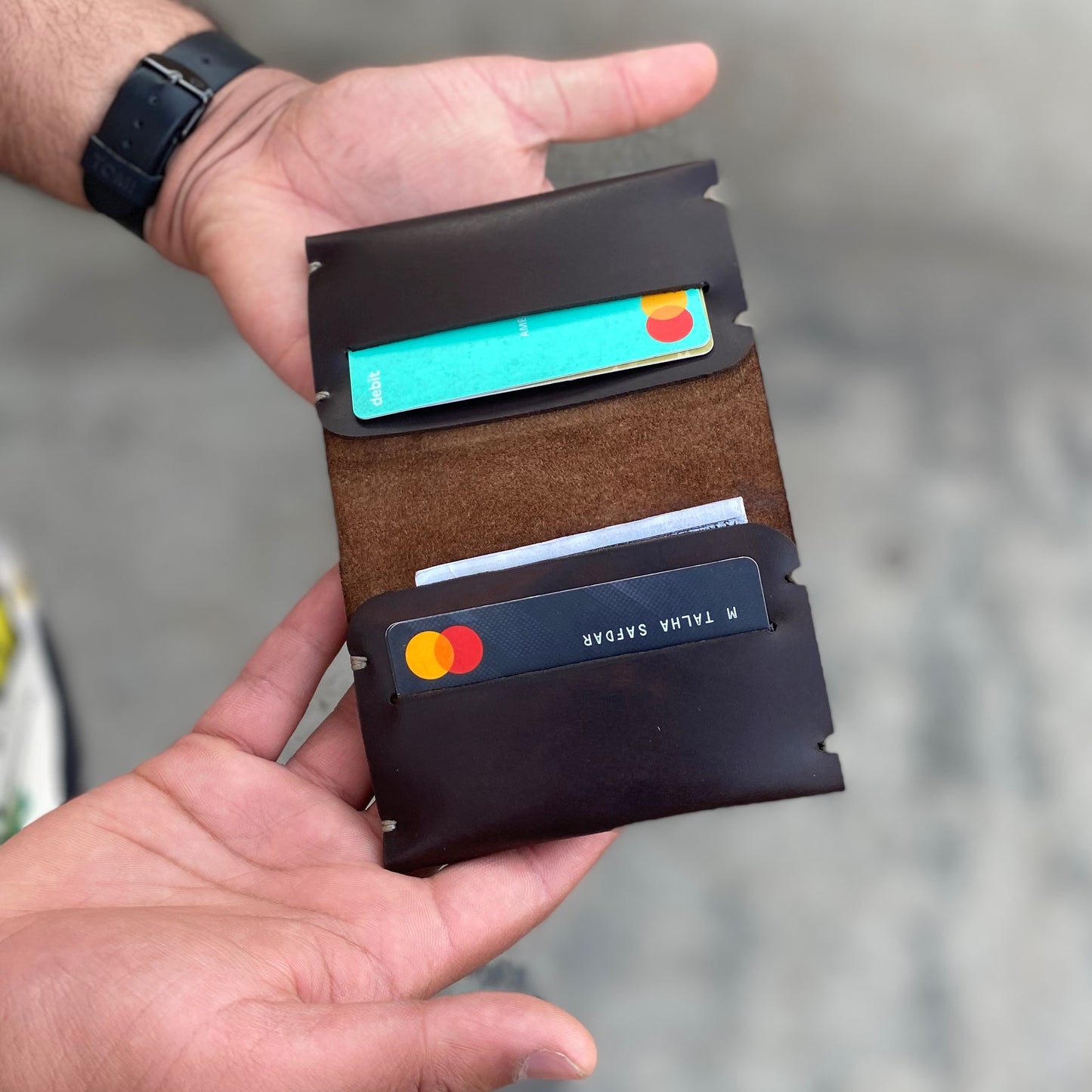The Zenith: A Semi-Stitched Leather Wallet