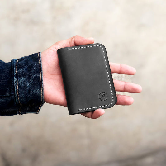 The Vertical Executive: A Leather Bifold Wallet