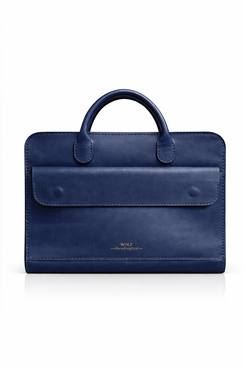 Wolf Men Breifcase - Blue Wolf Handcrafted