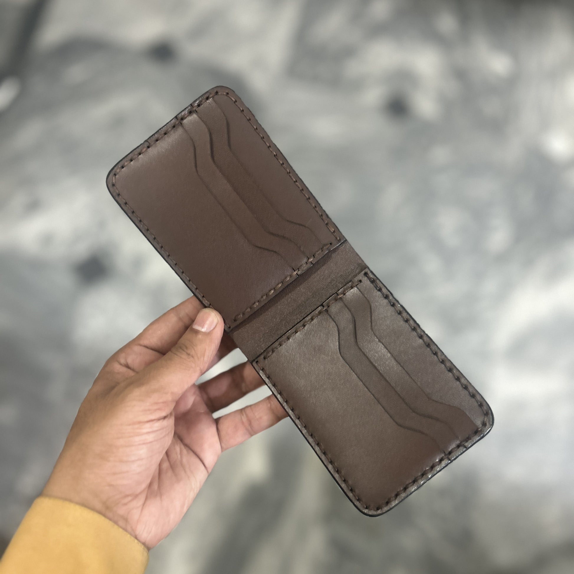 The Blix - A Leather Bifold Wallet WOLF.PK