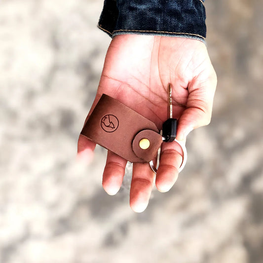 Minimalist Mini Keychain - Brown Color