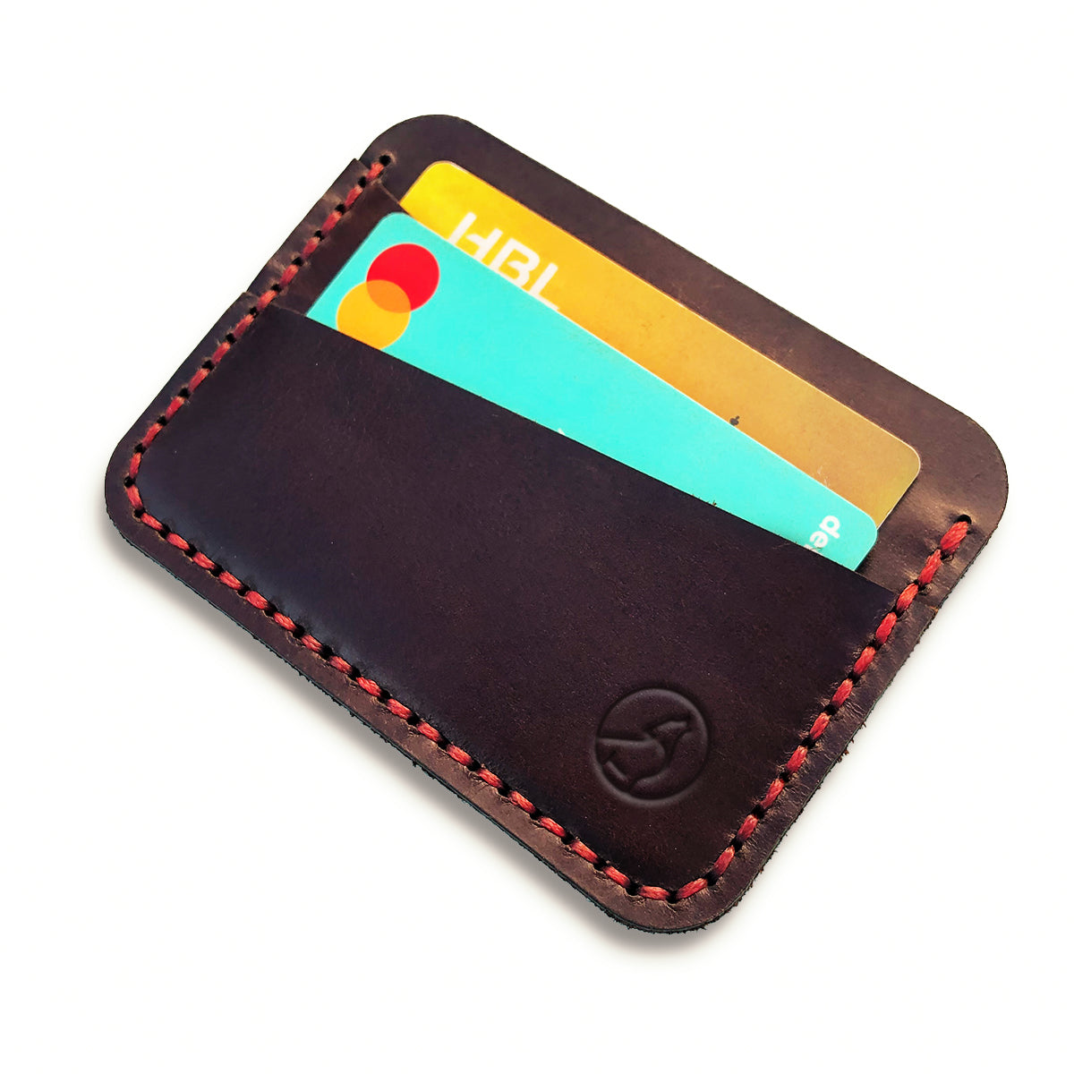 The Slimline: A Leather Cardholder Wallet - Coffee Color