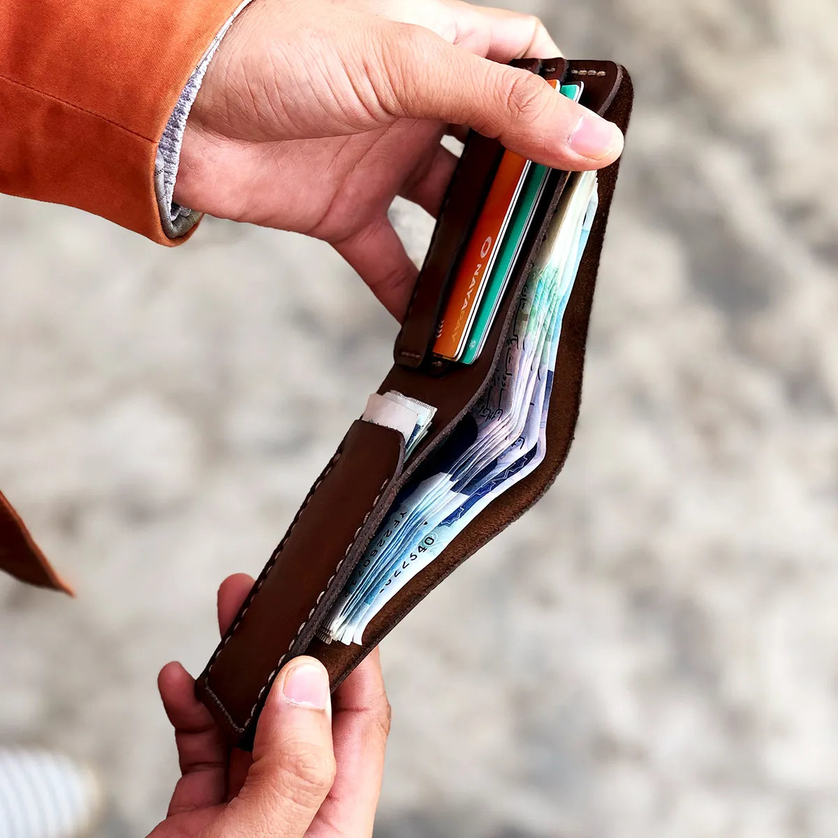 The Futuristic: A Leather Bifold Wallet